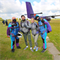 group of skydivers